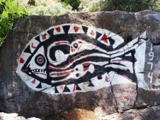 El pez pintado en Bedri Rahmi Bay